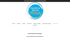 Desktop Screenshot of pacificabeachyoga.com
